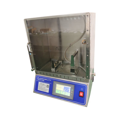 গ্লাস পর্যবেক্ষণ প্যানেল সহ ASTM D1230 45 ডিগ্রি জ্বলনযোগ্যতা পরীক্ষক
